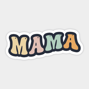 Mama Retro 90s Moms Birthday Sticker